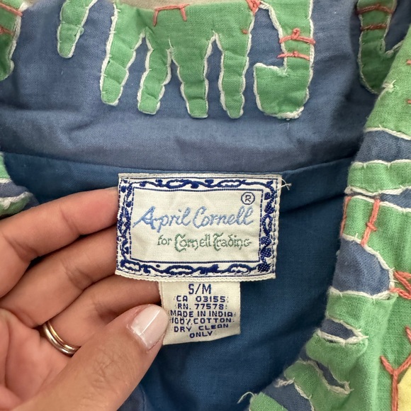 Vintage April Cornell for Cornell Trading Animal Appliqué Jacket - Picture 8 of 9